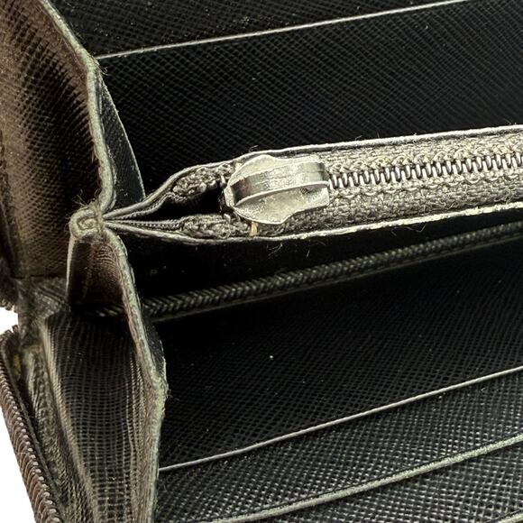 Prada Tessuto Nylon Zip Wallet in Nero (Black) - Picture 7 of 11